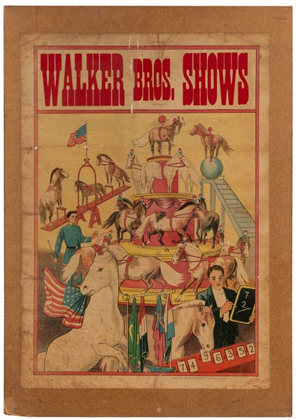  Walker Bros. Shows / Horse Act. Newport: D.L. Co., ca. 1920...