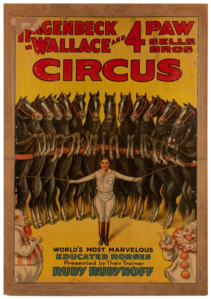 Hagenbeck-Wallace and 4 Paw Sells Bros. Circus / Educated H...