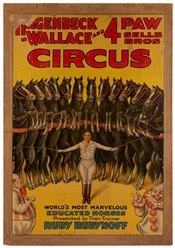  Hagenbeck-Wallace and 4 Paw Sells Bros. Circus / Educated H...
