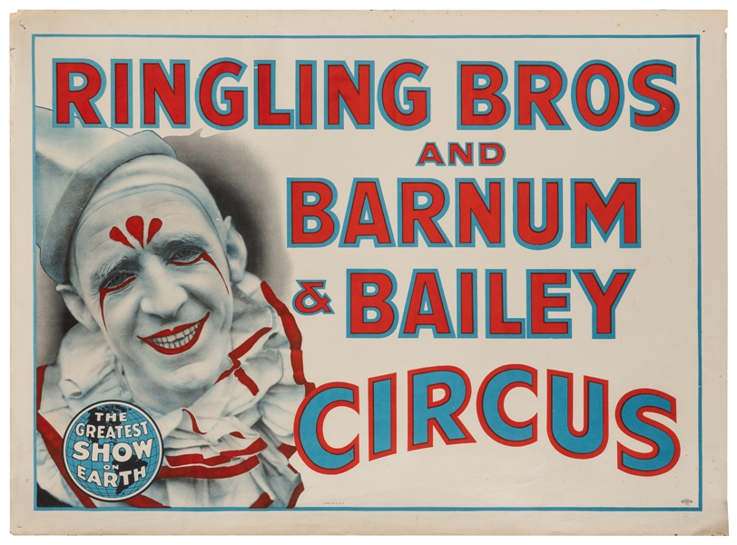  Ringling Bros. and Barnum & Bailey Circus. Circa 1940s. Hal...