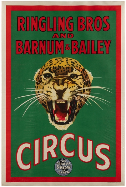  Ringling Bros. and Barnum & Bailey Circus / Leopard. USA, c...