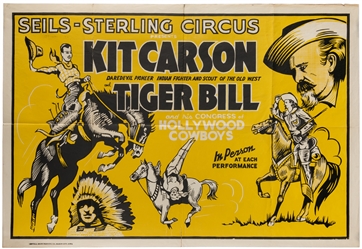  Seils-Sterling Circus / Kit Carson and Tiger Bill. Mason Ci...