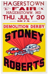  Seven Demolition Derby Window Cards. Circa late 20th centur...