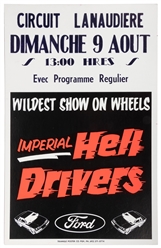  Seven Demolition Derby Window Cards. Circa late 20th centur...