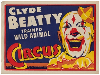  Clyde Beatty-Cole Bros. Circus. Group of 6 half-sheet poste...