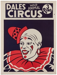  [CIRCUS]. Five American half-sheet circus posters. Circa 19...