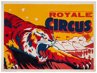  [CIRCUS]. Five American half-sheet circus posters. Circa 19...