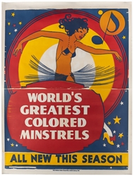  [MINSTRELS]. A pair of circus posters. Eureka Springs, AR: ...
