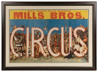  HOBAN, Frank (1870 – 1943). Mills Bros. Circus. Circa 1940s...