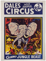  [CIRCUS]. Group of 6 half-sheet posters. Circa 1940s-60s. I...