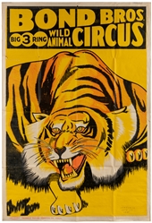  [CIRCUS]. Two one-sheet posters. Including: Bond Bros. 3 Ri...