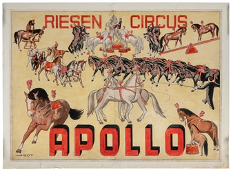  GOY. Riesen Circus / Apollo. Poster maquette. Germany, ca. ...