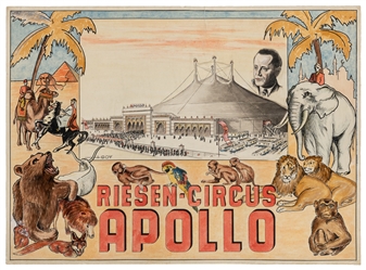  GOY. Riesen Circus / Apollo. Poster maquette. Germany, ca. ...
