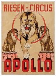  GOY. Riesen Circus / Apollo. Poster maquette. Germany, ca. ...