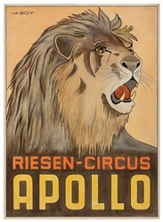  GOY. Riesen Circus / Apollo. Poster maquette. Germany, ca. ...
