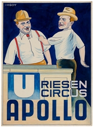  GOY. Riesen Circus / Apollo. Poster maquette. Germany, ca. ...