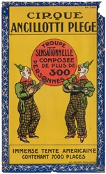  Cirque Ancillotti Plege / Troupe Sensationelle. Paris: Aff....
