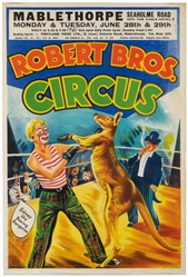  Robert Bros. Circus. Braford: W.E. Berry, ca. 1950s. Color ...
