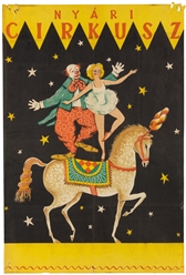  VARIOUS DESIGNERS. Group of 6 Polish circus posters. 1960s....