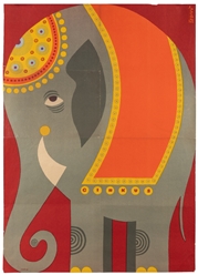  VARIOUS DESIGNERS. Group of 6 Polish circus posters. 1960s....