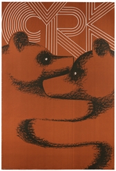  VARIOUS DESIGNERS. Group of 5 Polish circus posters. 1960s-...