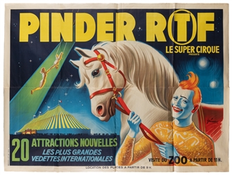  Pinder RTF Super Cirque. Paris: Bedos & Cie, ca. 1950s. Lar...