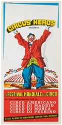  Group of 20 Italian panel circus posters. Milan: Arti Grafi...