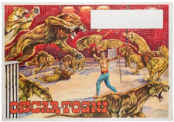  COLIZZI, Mauro. Oscar Togni / [Lion Taming]. Lot of 25 post...