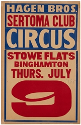  Group of 12 circus posters, prints, and ephemera. Including...