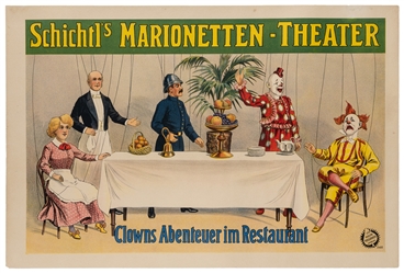  Schichtl's Marionetten-Theater / Clowns Abrnteuer im Restau...