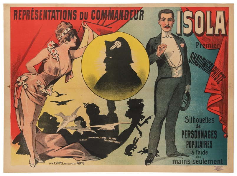  Isola / Premiere Shadowgraphiste. Paris: F. Appel, ca. 1900...