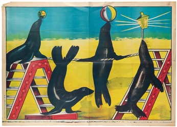  German Circus Stock Poster. Berlin: Plakatdruck Klibor, ca....
