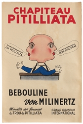  Chapiteau Pitilliata. Paris: Hartford, ca. 1950s. Six Frenc...