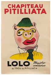  Chapiteau Pitilliata. Paris: Hartford, ca. 1950s. Six Frenc...