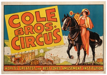  Cole Bros. Circus / World's Greatest and Best Loved Amuseme...