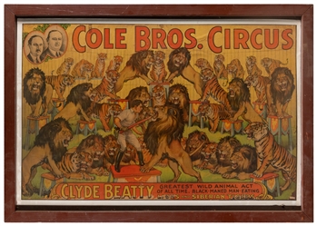  Pair of Cole Bros. and Sparks Bros. Circus posters. Includi...