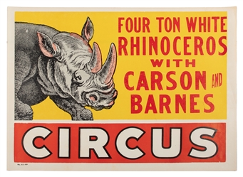  Group of 10 American circus posters. Circa 1950s/60s. Ten c...