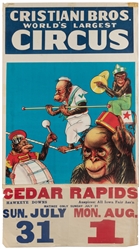  Group of 10 American circus posters. Mid-20th century. Ten ...