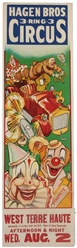  Group of 10 American circus posters. Mid-20th century. Ten ...