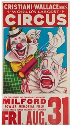  Group of 10 American circus posters. Mid-20th century. Ten ...
