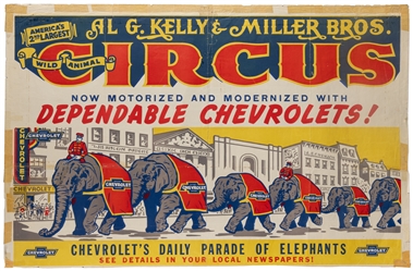  Group of 10 American circus posters. Mid-20th century. Ten ...