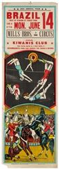  Twelve American circus posters. Twelve color offset and blo...
