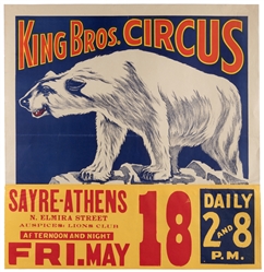  Twelve American circus posters. Twelve color offset and blo...