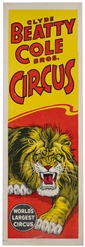  Clyde Beatty and Cole Bros Circus. Group of 10 posters. Ame...
