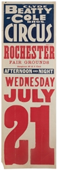  Clyde Beatty and Cole Bros Circus. Group of 10 posters. Ame...