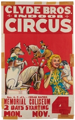  Clyde Beatty and Cole Bros Circus. Group of 10 posters. Ame...