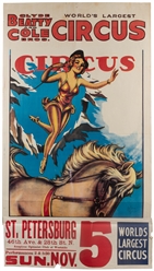  Clyde Beatty and Cole Bros Circus. Group of 10 posters. Ame...