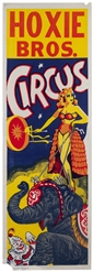  Hoxie Bros. Circus. Group of 10 posters. Circa 1950s/60s. C...