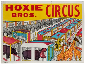  Hoxie Bros. Circus. Group of 10 posters. Circa 1950s/60s. C...
