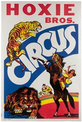  Hoxie Bros. Circus. Group of 10 posters. Circa 1950s/60s. C...